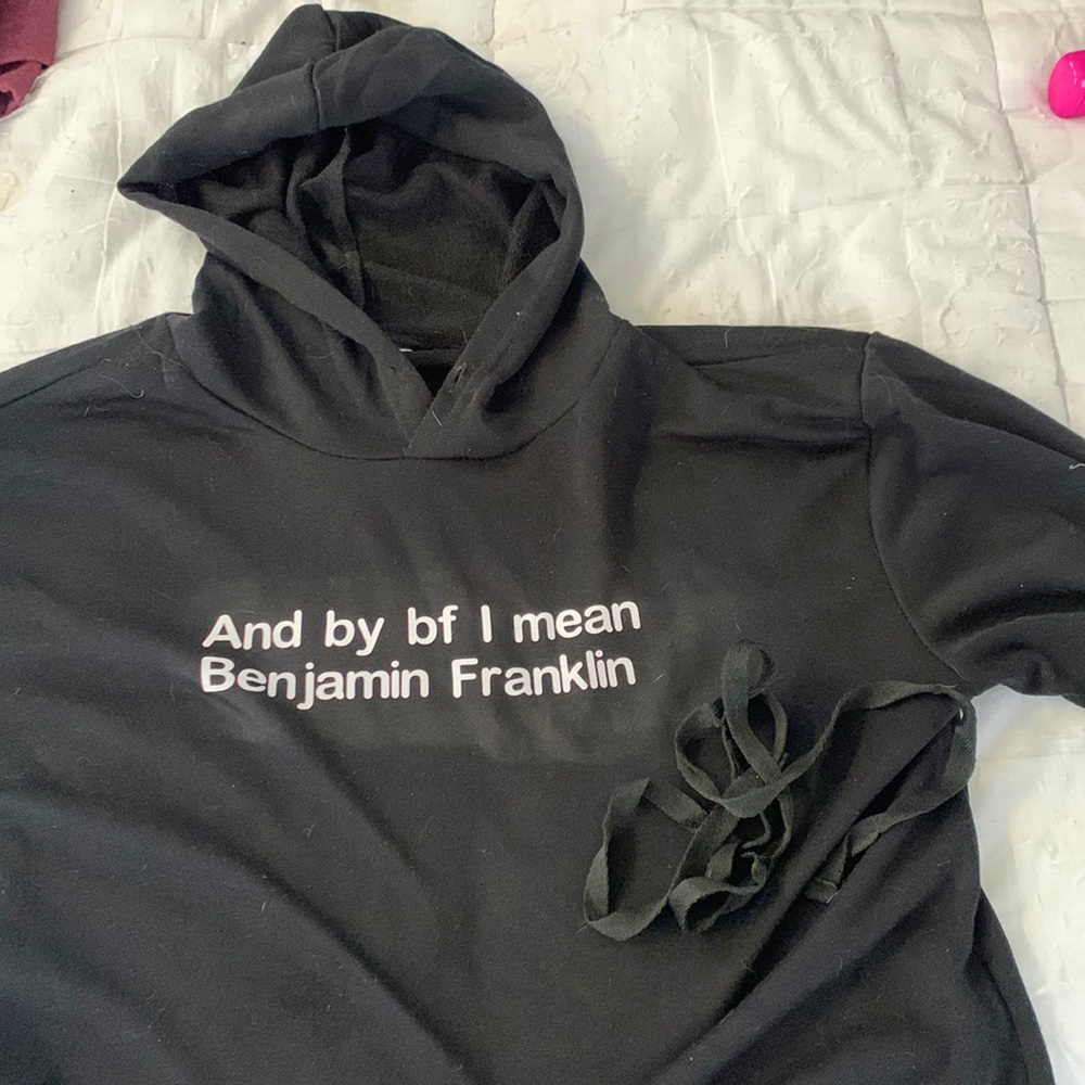 Custom “And by bf I mean Benjamin Franklin” $$$ custom hoodie